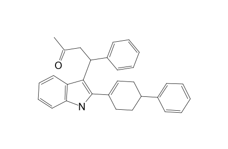 3-[.alpha.-(2'-Acetylethyl)benzyl]-2-(4""""-phenylcyclohex-1""""-en-1""""-yl)-indole