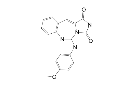 5-[4-(Methoxyphenyl)amino]-1,3-dioxoimidazo[1,5-c][1,3]benzodiazepine