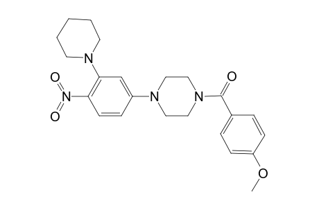 (4-methoxyphenyl)-[4-(4-nitro-3-piperidino-phenyl)piperazino]methanone