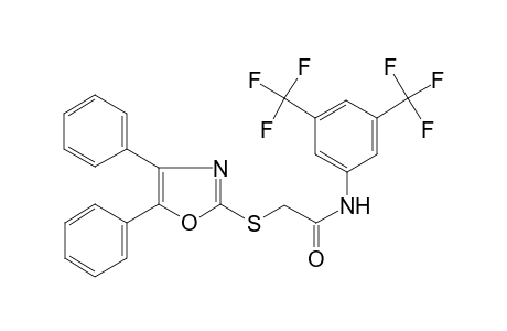 acetamide, N-[3,5-bis(trifluoromethyl)phenyl]-2-[(4,5-diphenyl-2-oxazolyl)thio]-