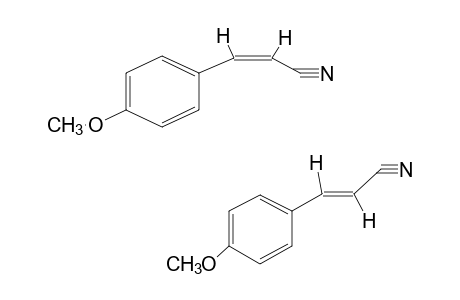 p-METHOXYCINNAMONITRILE (cis-and trans-)