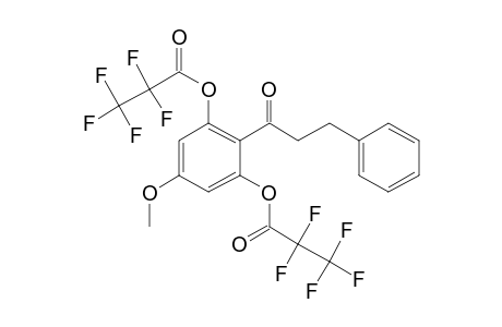 2',6'-Dihydroxy 4'-methoxydihydrochalcone, bis(pentafluoropropionate)