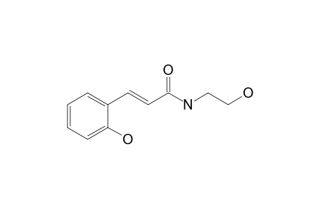 (E)-N-(2-hydroxyethyl)-3-(2-hydroxyphenyl)-2-propenamide