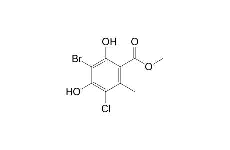 Methyl 3-bromo-5-chloro-2,4-dihydroxy-6-methylbenzoate