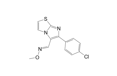 6-(p-CHLOROPHENYL)IMIDAZO[2,1-b]THIAZOLE-5-CARBOXALDEHYDE, O-METHYLOXIME