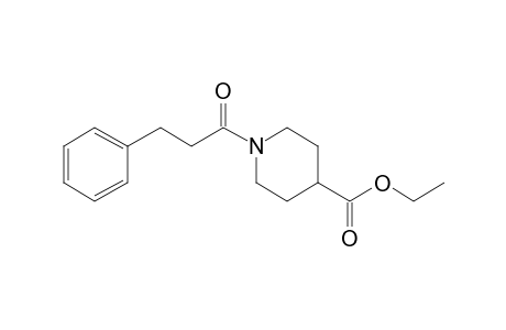 Isonipecotic acid, N-(3-phenylpropionyl)-, ethyl ester