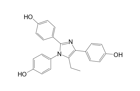 1,2,4-tris(p-Hydroxyphenyl)-5-ethyl-1H-imidazole