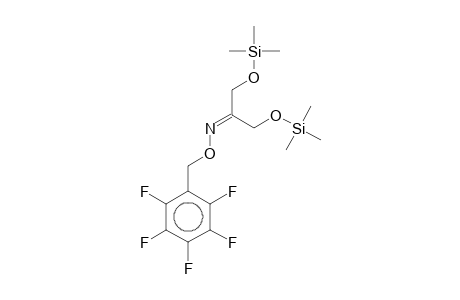 Dihydroxyacetone, (O-pentafluorobenzyl)oxime, bis(trimethylsilyl) ether