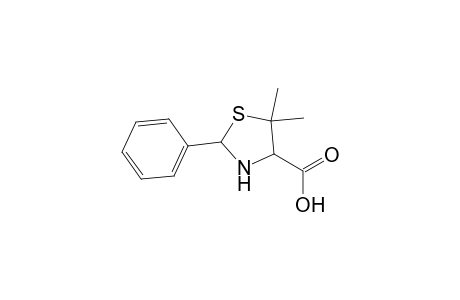 4-Thiazolidinecarboxylic acid, 5,5-dimethyl-2-phenyl-