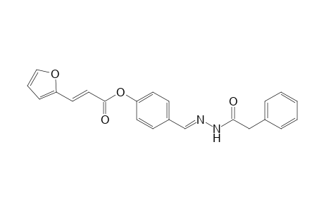 benzeneacetic acid, 2-[(E)-[4-[[(2E)-3-(2-furanyl)-1-oxo-2-propenyl]oxy]phenyl]methylidene]hydrazide