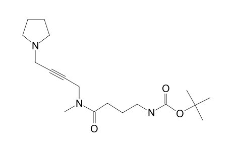 4-Aminobutyramide, N-methyl-N-[4-(1-pyrrolidinyl]-2-butynyl]-N'-T-butyloxycarbonyl-