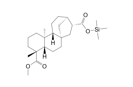 Kaurane-17,18-dioic acid, 18-methyl ester, (4.alpha.,16.alpha.)-, tms