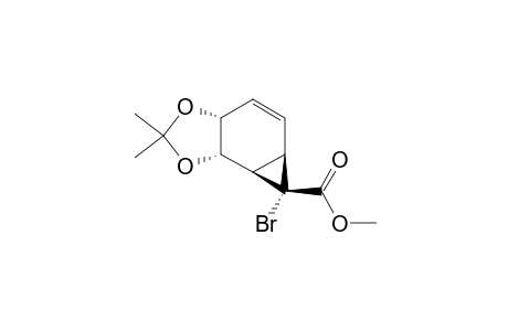 METHYL-(3A-alpha,5A-beta,6-beta,6A-beta,6B-beta)-6-BROMO-2,2-DIMETHYL-3A,6,6A,6B-TETRAHYDRO-5AH-CYCLOPROPA-[E]-1,3-BENZODIOXOLE-CARBOXYLIC-ACID