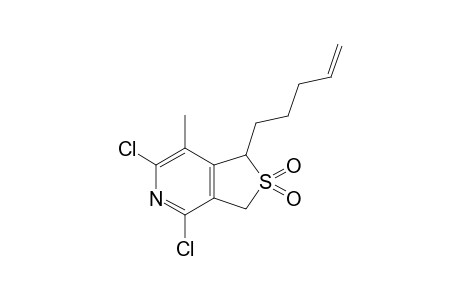 4,6-bis(Chloranyl)-7-methyl-1-pent-4-enyl-1,3-dihydrothieno[3,4-C]pyridine 2,2-dioxide