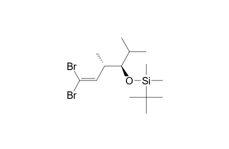 Silane, [[4,4-dibromo-2-methyl-1-(1-methylethyl)-3-butenyl]oxy](1,1-dimethylethyl)dimethyl-, [R-(R*,S*)]-