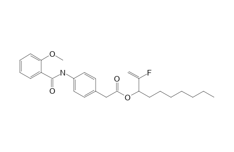 2-Fluoro-1-heptylprop-2-enyl [4-(methoxybenzoyl)amino](phenyl)acetate