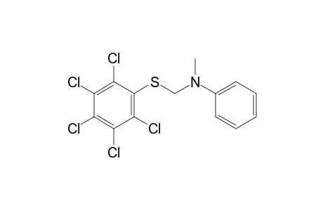 N-methyl-N-{[(pentachlorophenyl)thio]methyl}aniline