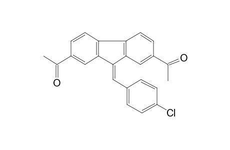 Fluorene-2,7-diacetyl, 9-(4-chlorobenzylideno)-