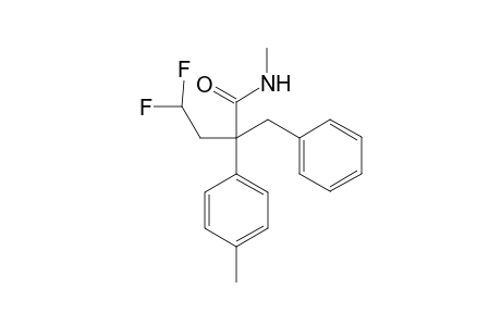 2-Benzyl-4,4-difluoro-N-methyl-2-(p-tolyl)butanamide