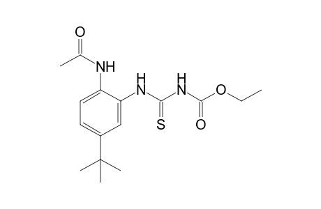 4-(2-acetamido-5-tert-butylphenyl)-3-thioallophanic acid, ethyl ester