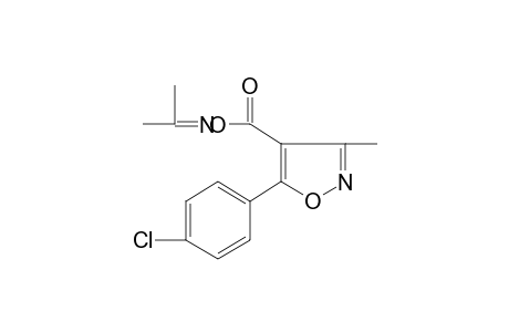 acetone, O-{[5-(p-chlorophenyl)-3-methyl-4-isoxazolyl]carbonyl}oximne