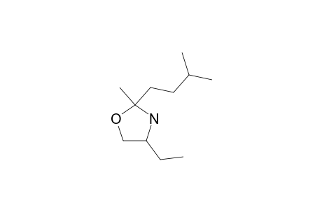 4-ethyl-2-isoamyl-2-methyl-oxazolidine