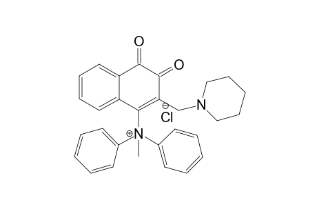 {[4-(Diphenylmethylamino)-1,2-dihydro-1,2-dioxonapht-3-yl)methyl]piperidinium}-chloride