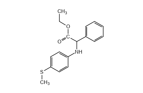 N-[p-(methylthio)phenyl]-2-phenylglycine, ethyl ester