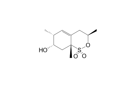 (1R*,3S*,4R*,2'R*)-3-Hydroxy-1,4-dimethyl-6-propyl-5-cyclohexene-1,2'-sultone