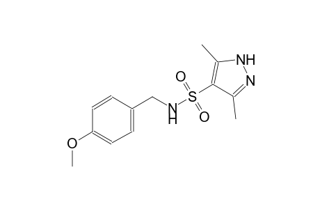 N-(4-methoxybenzyl)-3,5-dimethyl-1H-pyrazole-4-sulfonamide