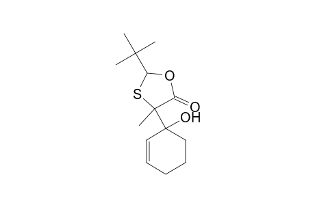 2-tert-Butyl-4-(1-hydroxy-2-cyclohexen-1-yl)-4-methyl-1,3-oxathiolan-5-one