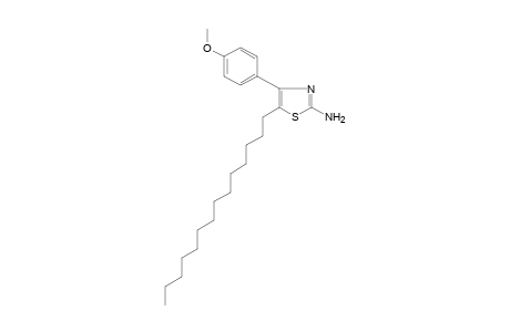 2-amino-4-(p-methoxyphenyl)-5-tetradecylthiazole