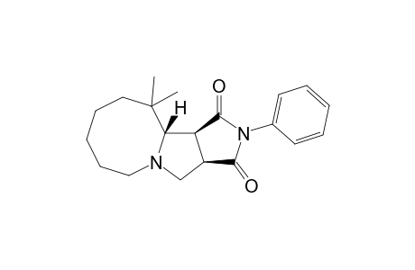 (3aS*,3bS*,10aR*)-Decahydro-4,4-dimethyl-2-phenyl-2,9a-diazacycloocta[a]pentalene-1,3-dione
