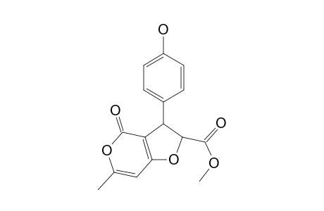 Methyl 3-(4-hydroxyphenyl)-6-methyl-4-oxo-2H,3H-furo[3,2-C]pyran-2-carboxylate