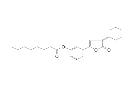 3-(4-Cyclohexylidene-5-oxo-4,5-dihydro-2-furanyl)phenyl octanoate