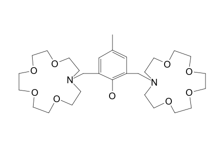 Phenol, 2,6-bis[(1,4,7,10-tetraoxa-13-azacyclopentadec-13-yl)methyl]-4-methyl-