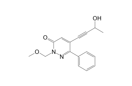 2-Methoxymethyl-6-phenyl-5-(3-hydroxy-1-butynyl)pyridazin-3-one