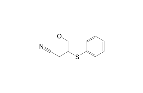 4-Hydroxy-3-(phenylthio)butanenitrile