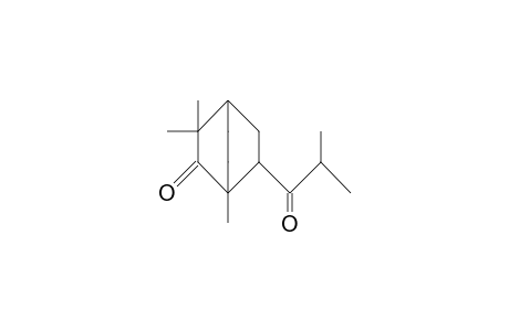 1,3,3-Trimethyl-6-endo-(2-methyl-propanoyl)-bicyclo(2.2.2)octanone-2