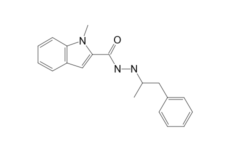 1-methylindole-2-carboxylic acid, 2-(alpha-methylphenethyl)hydrazide