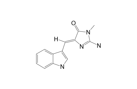 (Z)-2-AMINO-3,5-DIHYDRO-5-[(1H-INDOL-3-YL)-METHYLIDENE]-3-METHYL-4H-IMIDAZOL-4-ONE;2'-DEMETHYLAPLYSINOPSIN