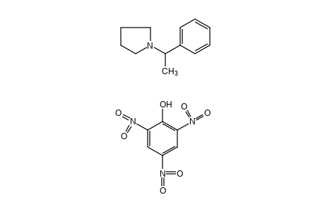 DL-1-(alpha-methylbenzyl)pyrrolidine, picrate