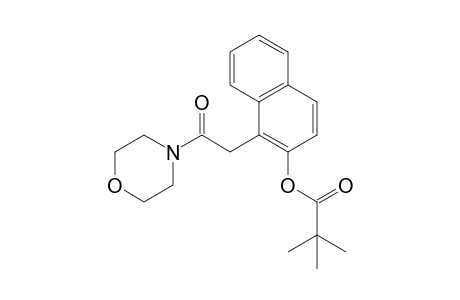 1-(2-Morpholino-2-oxoethyl)naphthalen-2-yl pivalate