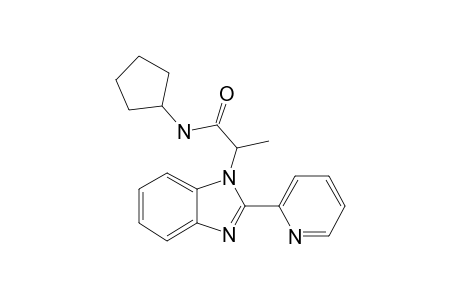 N-Cyclopentyl-2-[2-(pyridin-2-yl)-benzo[D]imidazol-1-yl]propanamide