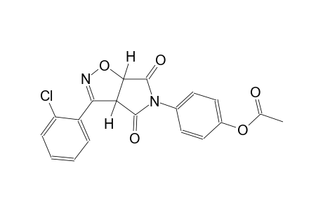 4-[(3aR,6aS)-3-(2-chlorophenyl)-4,6-dioxo-3a,4,6,6a-tetrahydro-5H-pyrrolo[3,4-d]isoxazol-5-yl]phenyl acetate