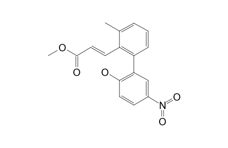 METHYL-(E)-3-[6'-METHYL-2'-(2''-HYDROXY-5''-NITROPHENYL)-PHENYL]-PROPENOATE