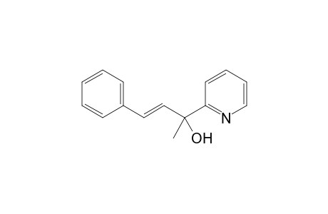 (E)-4-Phenyl-2-(pyrid-2-yl)-3-buten-2-ol