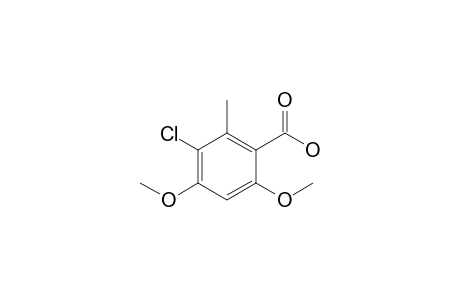 3-Chloro-4,6-dimethoxy-2-methylbenzoic acid