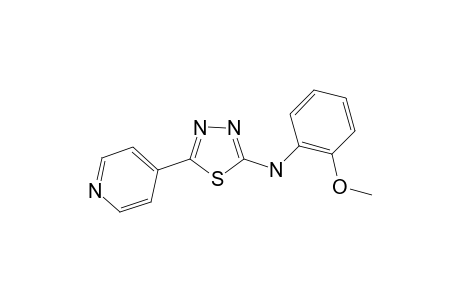 (2-Methoxyphenyl)-[5-(4-pyridyl)-1,3,4-thiadiazol-2-yl]amine