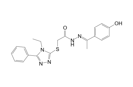 acetic acid, [(4-ethyl-5-phenyl-4H-1,2,4-triazol-3-yl)thio]-, 2-[(E)-1-(4-hydroxyphenyl)ethylidene]hydrazide